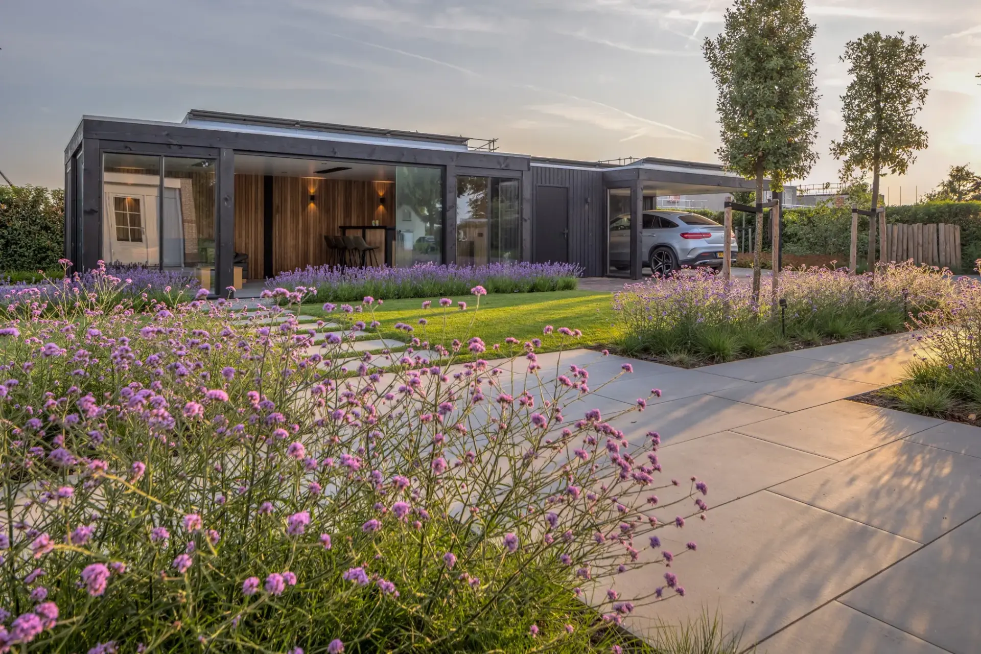 Houten tuinkamer met glazen schuifwanden 15 roald tuindesign