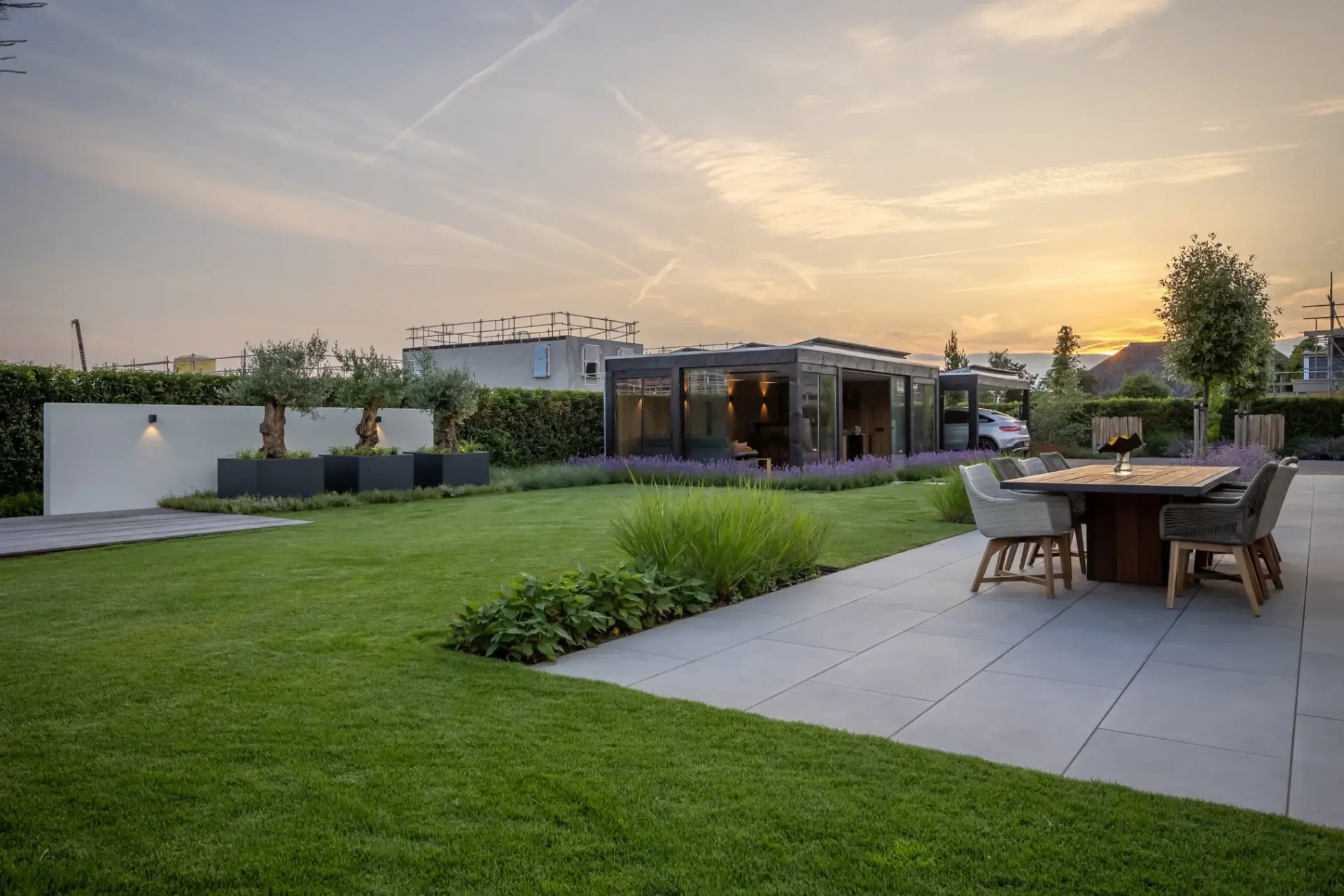 Houten tuinkamer met glazen schuifwanden 17 roald tuindesign